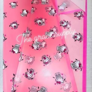 Pink Translucent skull hello kitty paper