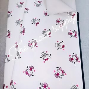 White Solid Skull Hello Kitty