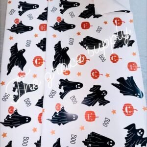 White ghost and pumpkin