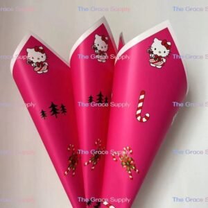 Solid Hot pink hello kitty paper
