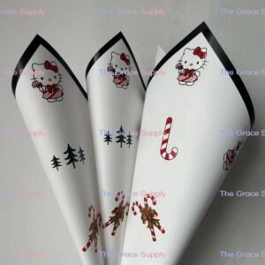 Solid white hello kitty paper