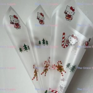 White translucent hello kitty