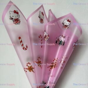 Pink translucent Hello Kitty paper