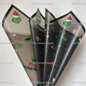 Black translucent Grinch paper