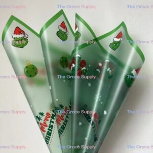 Green translucent Grinch paper