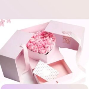 Pink Magic cube box with drawer