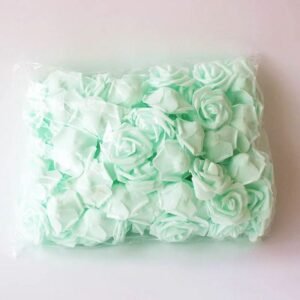 3” Light Green Foam Roses Head