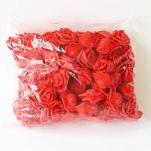 3” Red Foam Roses Head