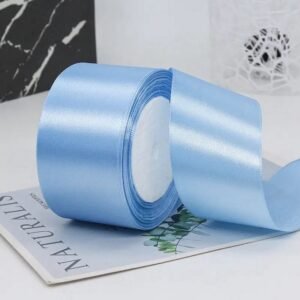 25 Yard Light Blue Satin Ribbon 1 1/2