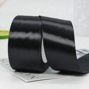 Black satin Ribbon 1 1/2”