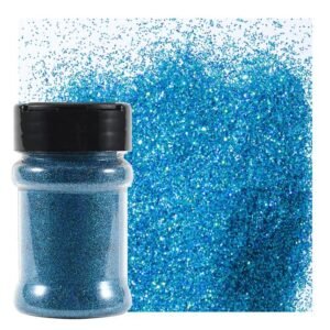 Light Blue Glitter Bottle 3oz