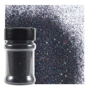 3oz Black Glitter Bottle