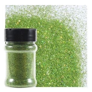 3oz Light Green Glitter Bottle