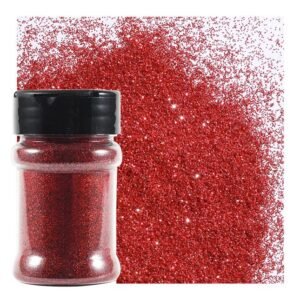 3oz Red Glitter Bottle