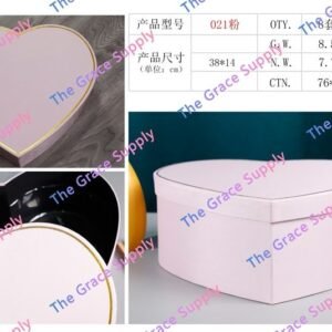 XL Pink Heart Shape Box