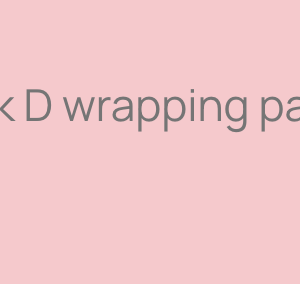 Pink D wrapping paper