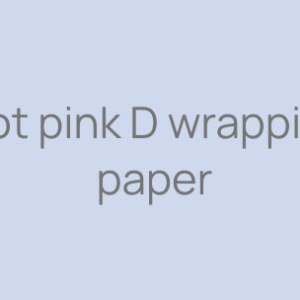 Hot pink D wrapping paper
