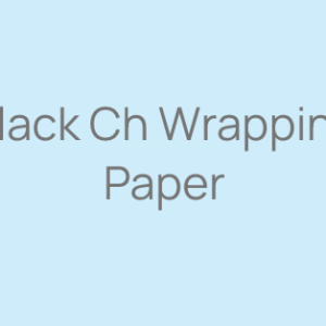Black Ch Wrapping Paper