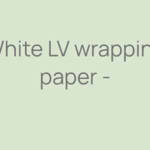 White LV wrapping paper