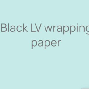 Black LV wrapping paper