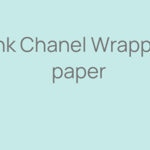 Pink Chanel Wrapping paper