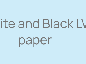 White and Black LV paper