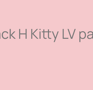 Black H Kitty LV paper
