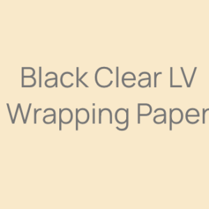Black Clear LV Wrapping Paper