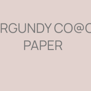 BURGUNDY CO@CH PAPER