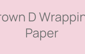 Brown D Wrapping Paper