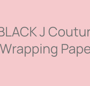 BLACK J Couture Wrapping Paper