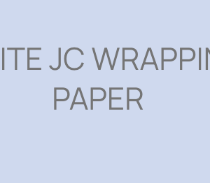 WHITE JC WRAPPING PAPER