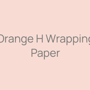 Orange H Wrapping Paper