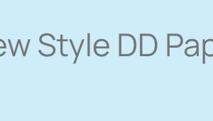 New Style DD Paper