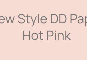 New Style DD Paper Hot Pink