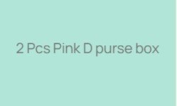 2 Pcs Pink D purse box
