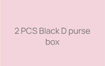 2 PCS Black D purse box
