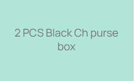 2 PCS Black Ch purse box