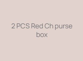 2 PCS Red Ch purse box