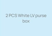 2 PCS White LV purse box